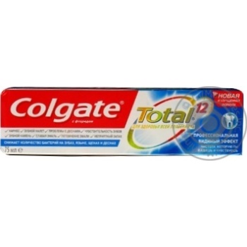 Зубна паста Colgate Total12 Помітна дія 75мл купити, ціни на МегаМаркет - фото 1