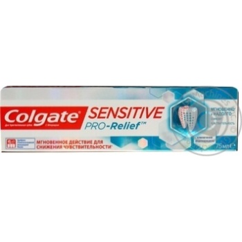 Зубная паста Colgate Sensitive Pro-Relief с фтором 75мл купить, цены на МегаМаркет - фото 1