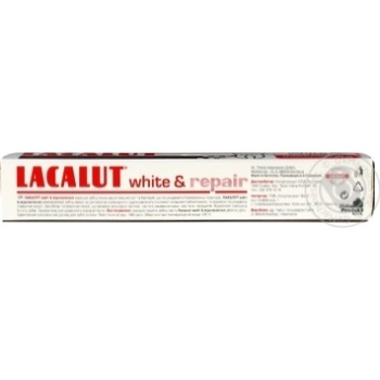 Зубна паста Lacalut White & Repair 75мл купити, ціни на МегаМаркет - фото 6