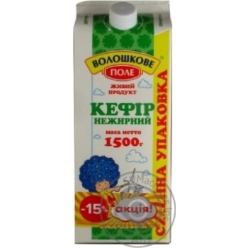 Voloshkove Pole Low-Fat Kefir 1.5kg - buy, prices for MegaMarket - photo 1