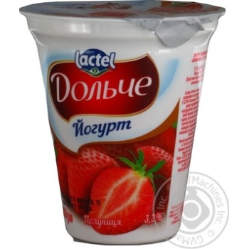 Йогурт Lactel Дольче Клубника 3,2% 280г купить, цены на МегаМаркет - фото 3