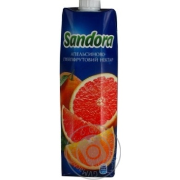 Нектар Sandora апельсиново-грейпфрутовый 950мл купить, цены на МегаМаркет - фото 1