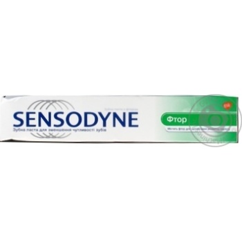 Зубна паста Sensodyne Фтор 75мл купити, ціни на МегаМаркет - фото 1
