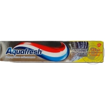 Зубна паста Aquafresh Бездоганне відбілювання з антибактеріальною формулою 125мл купити, ціни на МегаМаркет - фото 1