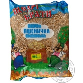 Крупа пшенична Щедрі брати 800г купити, ціни на МегаМаркет - фото 1