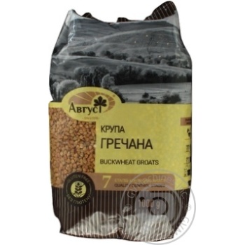 Крупа Август Преміум гречана ядриця 1кг купити, ціни на МегаМаркет - фото 1