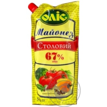 Майонез Олис Столовый 67% 560г купить, цены на МегаМаркет - фото 1