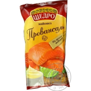 Майонез Щедро Провансаль 67% 190г купити, ціни на МегаМаркет - фото 1