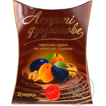 Конфеты Мария ассорти фруктовое в кондитерской глазури 250г купить, цены на МегаМаркет - фото 1