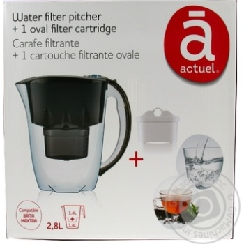 Actuel Black Jug With Filter 2.8l - buy, prices for Auchan - photo 4