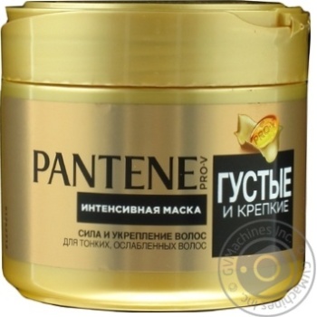 Маска Pantene Pro-V Густые и Крепкие для тонких ослабленных волос 300мл купить, цены на МегаМаркет - фото 1