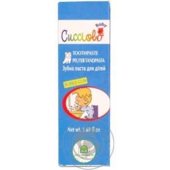 Зубна паста CUCCIOLO Bubble Gum 50мл х12 купити, ціни на МегаМаркет - фото 1