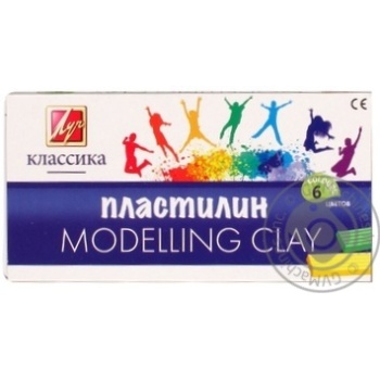 Luch Classic Plasticine 6 Сolors - buy, prices for COSMOS - photo 1