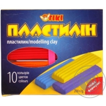 Пластилін Tiki 10кол. 200г Art.52101-TK х6 купити, ціни на МегаМаркет - фото 1