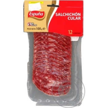 Sausage Espuna pork raw smoked 100g - buy, prices for MegaMarket - photo 5