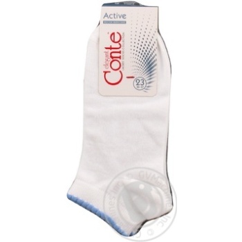 Conte Elegant Active Women's Socks s.23 White-Blue - buy, prices for Tavria V - photo 2