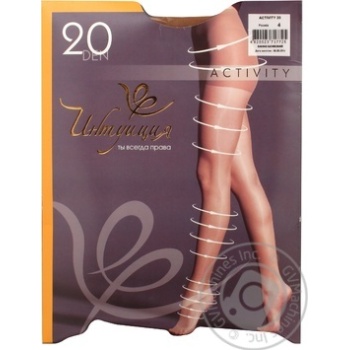 Tights Intuitsia Activity beige polyamide for women 20den 4size - buy, prices for MegaMarket - photo 1