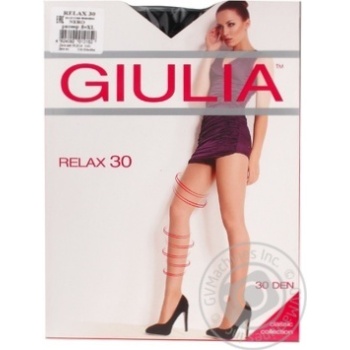 Колготки Giulia Relax женские nero 30ден 5р - купить, цены на NOVUS - фото 1