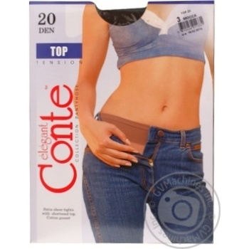 Колготи Conte Top 20 Den р.3 mocca шт купити, ціни на МегаМаркет - фото 1