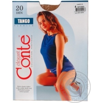 Conte Tango Women's Tights 20 den 4 natural - buy, prices for MegaMarket - photo 3