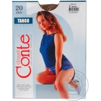 Conte Tango Women's Tights 20 den 3 bronz - buy, prices for MegaMarket - photo 3