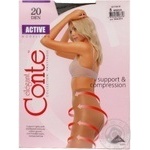 Tights Conte mocha polyamide for women 20den 5size