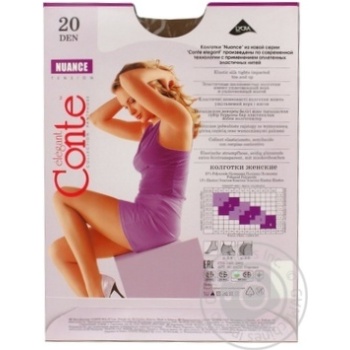 Conte Nuance 20 Den Bronz Tights for Women Size 2 - buy, prices for ULTRAMARKET - photo 2