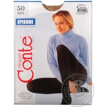 Tights Conte Episode natural capron 50den 4size Belarus - buy, prices for MegaMarket - photo 1