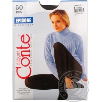 Conte Episode Women's Tights 50 den 4 grafit - buy, prices for MegaMarket - photo 3