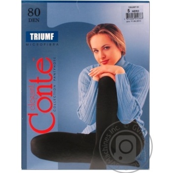 Conte Triumf 80den Tights size 5 Nero - buy, prices for Vostorg - photo 3