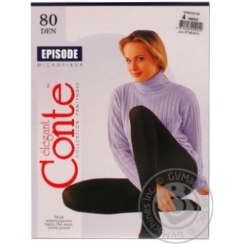 Conte Episode 80 den Nero Tights for Women Size 4 - buy, prices for ULTRAMARKET - photo 3