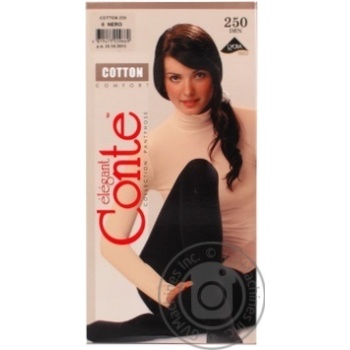 Колготи жіночі бавовняні COTTON 250 купити, ціни на МегаМаркет - фото 1