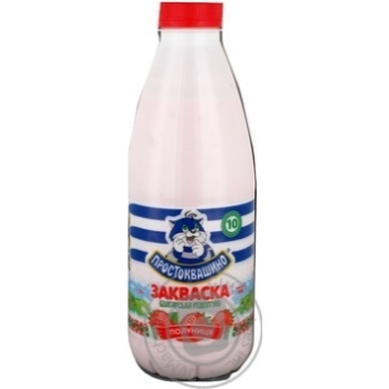 Milk starter Prostokvashino strawberry 1.5% 900g plastic bottle Ukraine