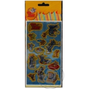 Tom And Jerry Polymeric Flat Stickers 10х18cm