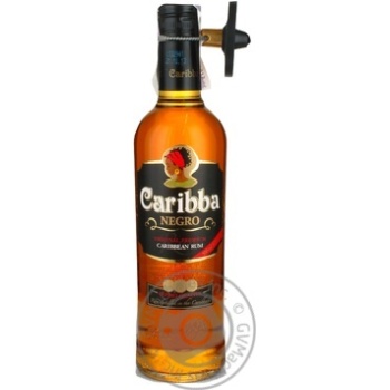 Ром Caribba Negro 37.5% 0.5л х20 купити, ціни на МегаМаркет - фото 1