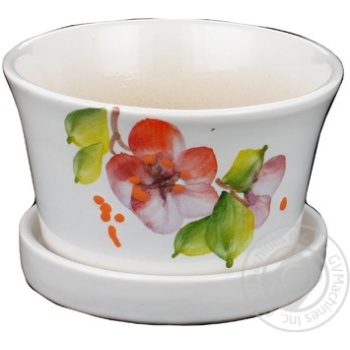 Pot ceramic for flowers - buy, prices for Auchan - photo 1