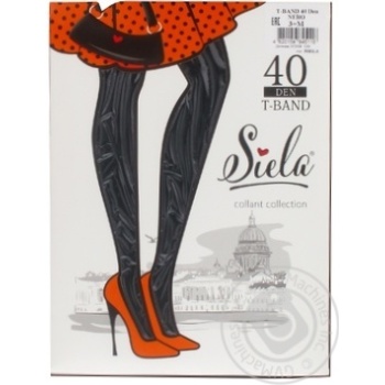 Tights Siela nero polyamide for women 40den Ukraine - buy, prices for MegaMarket - photo 1