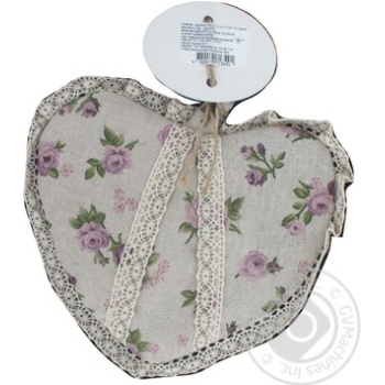 Прихватка Серце Прованс lilac Rose з мережкою купить, цены на МегаМаркет - фото 2