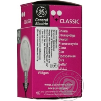 Bulb General electric e14:е14 60w 230v - buy, prices for MegaMarket - photo 2