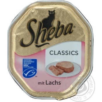 Вологий корм для котів Sheba Classics 85 г (паштет з лососем) - купить, цены на MasterZoo - фото 3