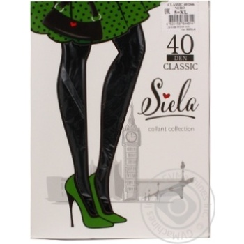 Колготи Siela жіночі Classic 40 Nero-5 купити, ціни на МегаМаркет - фото 1