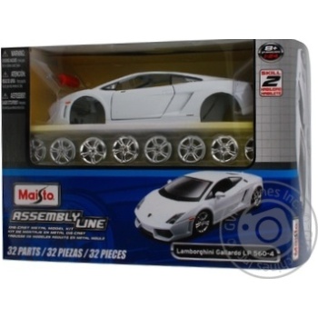 Автомодель збірна 1:24 Lamborghini Gallardo LP560-4 Maisto 39291 white - купить, цены на - фото 1