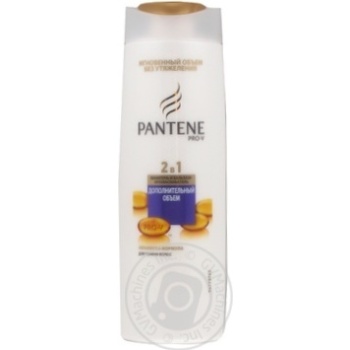 Шампунь і бальзам-ополіскувач Pantene 2в1 Додатковий об`єм без обважнення для тонкого волосся 400мл купити, ціни на МегаМаркет - фото 3
