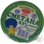 Сметана Волошкове поле 21% 200г