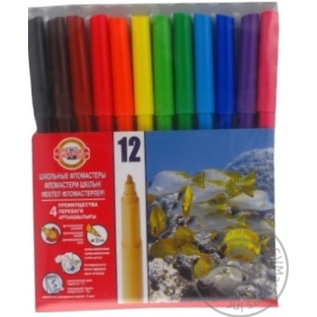 Markers Kohinoor 12colors - buy, prices for MegaMarket - photo 2