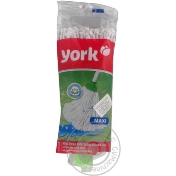 Запаска для швабры York Mop Maxi хлопковая купить, цены на МегаМаркет - фото 1