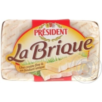 Сыр President La Brique мягкий 55% 200г купить, цены на МегаМаркет - фото 1