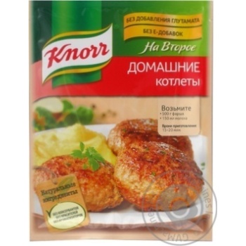 Суміш для приготування домашніх котлет Knorr На друге 18г - купить, цены на - фото 1