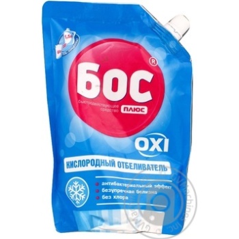 Відбілювач кисневий Бос плюс Oxi гель 500мл купити, ціни на МегаМаркет - фото 1