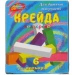 Крейда Колорит кольорова 6 шт х10
